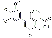 2-[METHYL-[3-(3,4,5-TRIMETHOXY-PHENYL)-ACRYLOYL]-AMINO]-BENZOIC ACID 结构式