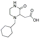 (1-Cyclohexylmethyl-3-oxo-piperazin-2-yl)-acetic acid 结构式