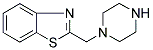 2-(PIPERAZIN-1-YLMETHYL)-1,3-BENZOTHIAZOLE 结构式