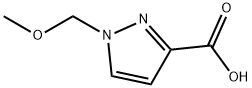 1-(甲氧基甲基)-1H-吡唑-3-羧酸 结构式