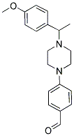 4-(4-[1-(4-METHOXYPHENYL)ETHYL]PIPERAZIN-1-YL)BENZALDEHYDE 结构式