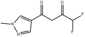 4,4-二氟-1-(1-甲基-1H-吡唑-4-基)丁烷-1,3-二酮 结构式