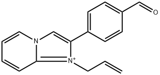 1-ALLYL-2-(4-FORMYLPHENYL)IMIDAZO[1,2-A]PYRIDIN-1-IUM 结构式