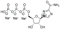 1-BETA-D-RIBOFURANOSYL-1,2,4-TRIAZOLE-3-CARBOXAMIDE-5'-TRIPHOSPHATE, SODIUM SALT 结构式