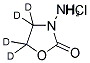 3-AMINO-2-OXAZOLIDONE-D4 HYDROCHLORIDE 结构式