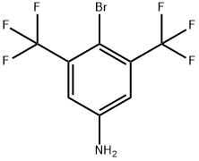 4-溴-3,5-双(三氟甲基)苯胺 结构式