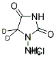 1-Aminohydantoin-d2 hydrochloride 结构式