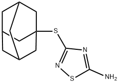 [1,2,4]噻二唑,5-氨基-3-(金刚烷-1-基硫基)- 结构式