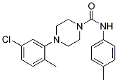 (4-(3-CHLORO-6-METHYLPHENYL)PIPERAZINYL)-N-(4-METHYLPHENYL)FORMAMIDE 结构式