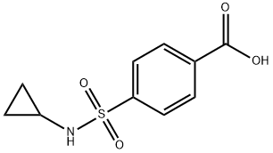 4-[(CYCLOPROPYLAMINO)SULFONYL]BENZOIC ACID 结构式