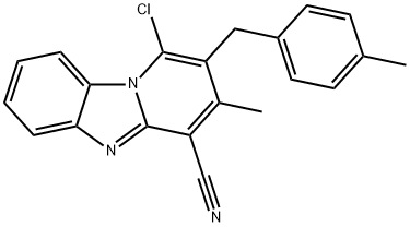 1-Chloro-3-methyl-2-(4-methylbenzyl)benzo[4,5]imidazo[1,2-a]pyridine-4-carbonitrile