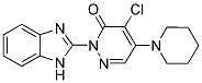 2-(1H-BENZOIMIDAZOL-2-YL)-4-CHLORO-5-PIPERIDIN-1-YL-2H-PYRIDAZIN-3-ONE 结构式