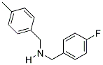 1-(4-FLUOROPHENYL)-N-(4-METHYLBENZYL)METHANAMINE 结构式