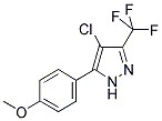 4-Chloro-5-(4-methoxyphenyl)-3-trifluomethylpyrazole 结构式