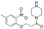 3-(4-METHYL-2-NITRO-PHENOXY)-1-PIPERAZIN-1-YL-PROPAN-1-ONE 结构式