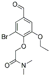 2-(2-BROMO-6-ETHOXY-4-FORMYLPHENOXY)-N,N-DIMETHYLACETAMIDE 结构式