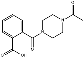 2-(4-ACETYLPIPERAZINE-1-CARBONYL)BENZOIC ACID 结构式