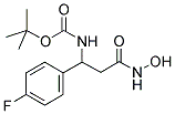 [1-(4-FLUORO-PHENYL)-2-HYDROXYCARBAMOYL-ETHYL]-CARBAMIC ACID TERT-BUTYL ESTER 结构式