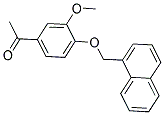 1-[3-METHOXY-4-(1-NAPHTHYLMETHOXY)PHENYL]ETHANONE 结构式