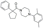 4-(2,5-DIMETHYLPHENYL)PIPERAZINYL PHENYLCYCLOPENTYL KETONE 结构式