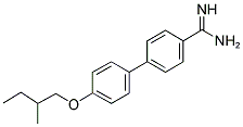 4'-(2-METHYL-BUTOXY)-BIPHENYL-4-CARBOXAMIDINE 结构式