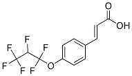 3-[4-(1,1,2,3,3,3-HEXAFLUORO-PROPOXY)-PHENYL]-ACRYLIC ACID 结构式