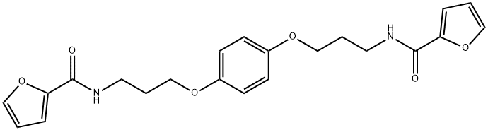 N-[3-(4-(3-[(2-FURYLCARBONYL)AMINO]PROPOXY)PHENOXY)PROPYL]-2-FURAMIDE 结构式