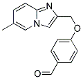 4-[(6-METHYLIMIDAZO[1,2-A]PYRIDIN-2-YL)METHOXY]BENZALDEHYDE 结构式