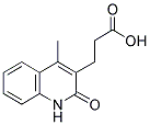3-(4-METHYL-2-OXO-1,2-DIHYDROQUINOLIN-3-YL)PROPANOIC ACID 结构式