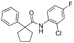 N-(2-CHLORO-4-FLUOROPHENYL)(PHENYLCYCLOPENTYL)FORMAMIDE 结构式