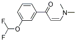 1-(3-DIFLUOROMETHOXY-PHENYL)-3-DIMETHYLAMINO-PROPENONE 结构式