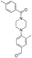 3-METHYL-4-[4-(4-METHYLBENZOYL)PIPERAZIN-1-YL]BENZALDEHYDE 结构式