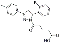 5-[5-(2-FLUOROPHENYL)-3-(4-METHYLPHENYL)-4,5-DIHYDRO-1H-PYRAZOL-1-YL]-5-OXOPENTANOIC ACID 结构式