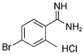 4-Bromo-2-methyl-benzamidine hydrochloride 结构式