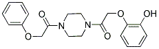 2-(2-Oxo-2-[4-(phenoxyacetyl)piperazin-1-yl]ethoxy)phenol 结构式