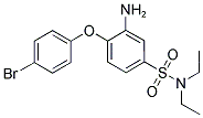 3-AMINO-4-(4-BROMOPHENOXY)-N,N-DIETHYLBENZENESULFONAMIDE 结构式