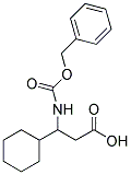 3-BENZYLOXYCARBONYLAMINO-3-CYCLOHEXYL-PROPIONIC ACID 结构式