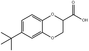 6-TERT-BUTYL-2,3-DIHYDRO-BENZO[1,4]DIOXINE-2-CARBOXYLIC ACID 结构式