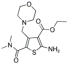 ETHYL 2-AMINO-5-[(DIMETHYLAMINO)CARBONYL]-4-(MORPHOLIN-4-YLMETHYL)THIOPHENE-3-CARBOXYLATE 结构式