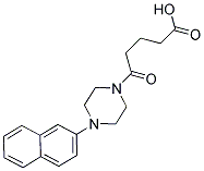 5-[4-(2-NAPHTHYL)PIPERAZIN-1-YL]-5-OXOPENTANOIC ACID 结构式