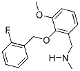 N-(2-((2-FLUOROBENZYL)OXY)-3-METHOXYBENZYL)-N-METHYLAMINE 结构式