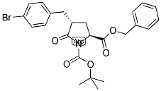 (2S,4R)-BENZYL-BOC-GAMMA-(4-BROMOBENZYL)-PYROGLUTAMATE 结构式