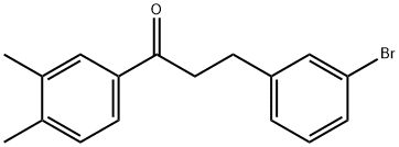 3-(3-BROMOPHENYL)-3',4'-DIMETHYLPROPIOPHENONE 结构式