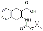 3-TERT-BUTOXYCARBONYLAMINO-1,2,3,4-TETRAHYDRO-NAPHTHALENE-2-CARBOXYLIC ACID 结构式