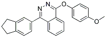 1-(2,3-DIHYDRO-1H-INDEN-5-YL)-4-(4-METHOXYPHENOXY)PHTHALAZINE 结构式