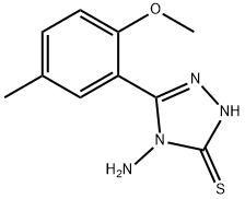4-AMINO-5-(2-METHOXY-5-METHYL-PHENYL)-4H-[1,2,4]TRIAZOLE-3-THIOL 结构式