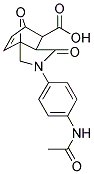 3-(4-ACETYLAMINO-PHENYL)-4-OXO-10-OXA-3-AZA-TRICYCLO[5.2.1.0(1,5)]DEC-8-ENE-6-CARBOXYLIC ACID 结构式