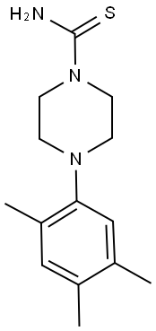 4-(2,4,5-TRIMETHYLPHENYL)PIPERAZINE-1-CARBOTHIOAMIDE 结构式