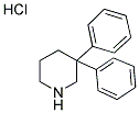 3,3-DIPHENYLPIPERIDINE HYDROCHLORIDE 结构式