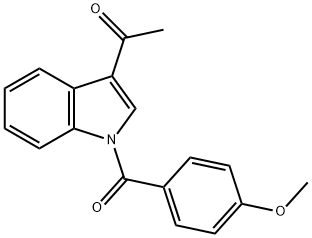 1-(1-(4-甲氧基苄基)-1H-吲哚-3-基)乙-1-酮 结构式